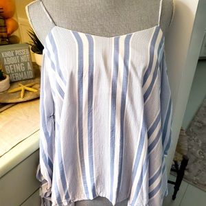 She + Sky striped top